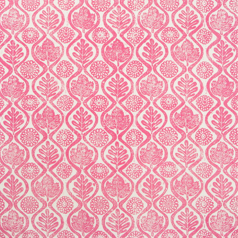 Lee Jofa Oakleaves Fuschia Fabric