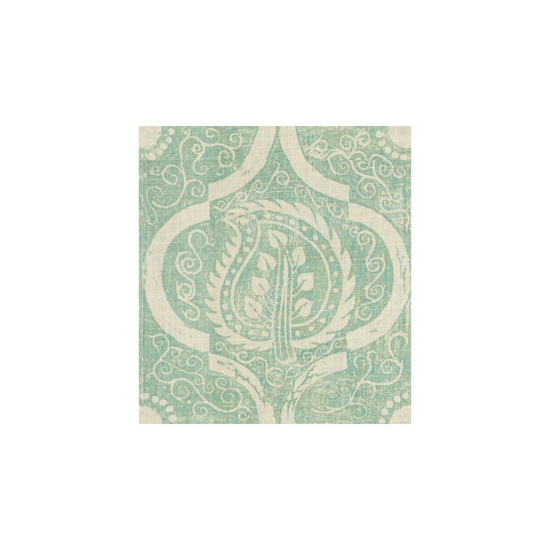 Lee Jofa Persian Leaf Aqua Fabric