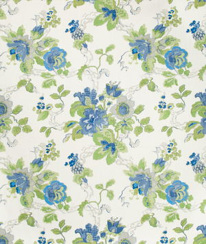 Lee Jofa Parnham Cornflower/Lime Fabric