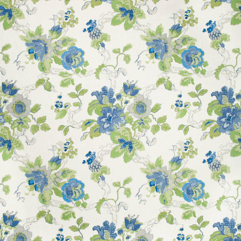 Lee Jofa Parnham Cornflower/Lime Fabric
