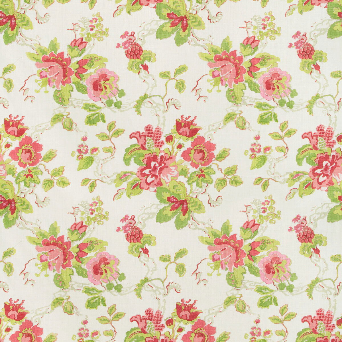 Lee Jofa Parnham Pink/Lime Fabric | OnlineFabricStore