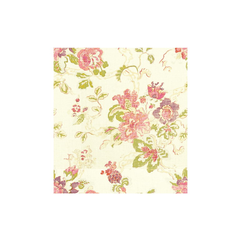 Lee Jofa Parnham Plum/Moss/Aqua Fabric