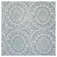 Lee Jofa Pineapple On Oyster Aqua Fabric