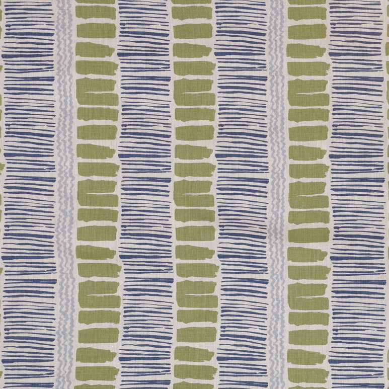 Lee Jofa Saltaire Lime/Indigo/Blue Fabric