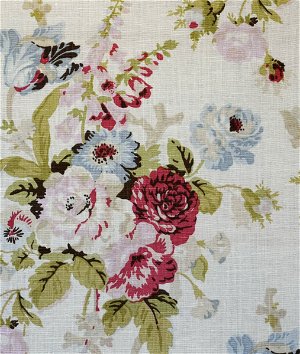 Lee Jofa Grenville Linen Pink/Green Fabric