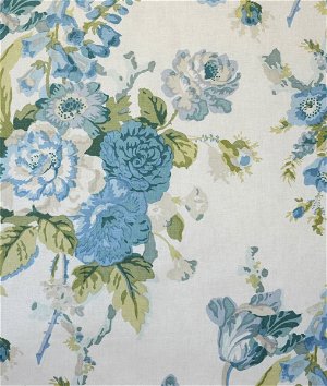 Lee Jofa Grenville Glazed Chintz Blue/Green Fabric