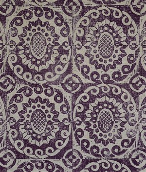 Lee Jofa Pineapple On Rustic Aubergine Fabric