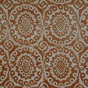 Lee Jofa Pineapple On Rustic Pumpkin Fabric