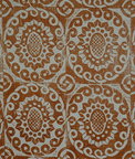 Lee Jofa Pineapple On Rustic Pumpkin Fabric