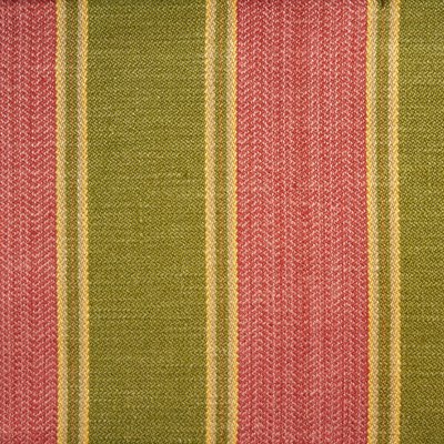 Lee Jofa Launceton Stripe Rose/Green Fabric