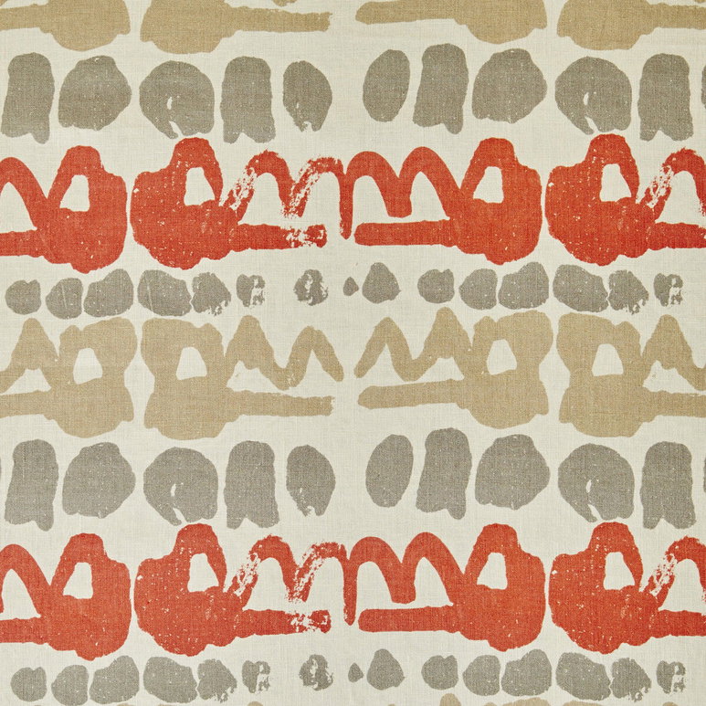 Lee Jofa Altamira Red/Grey Fabric