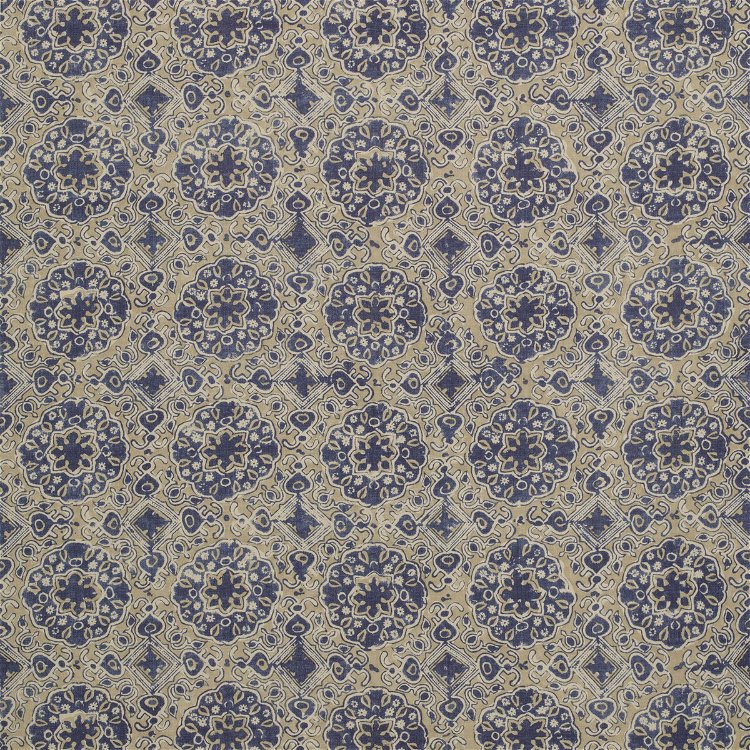Lee Jofa Ashcombe Sand/Blue Fabric