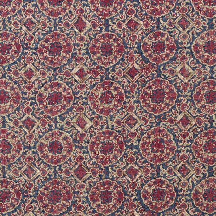 Lee Jofa Ashcombe Red/Blue Fabric
