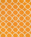 Lee Jofa Circles Tangerine Fabric