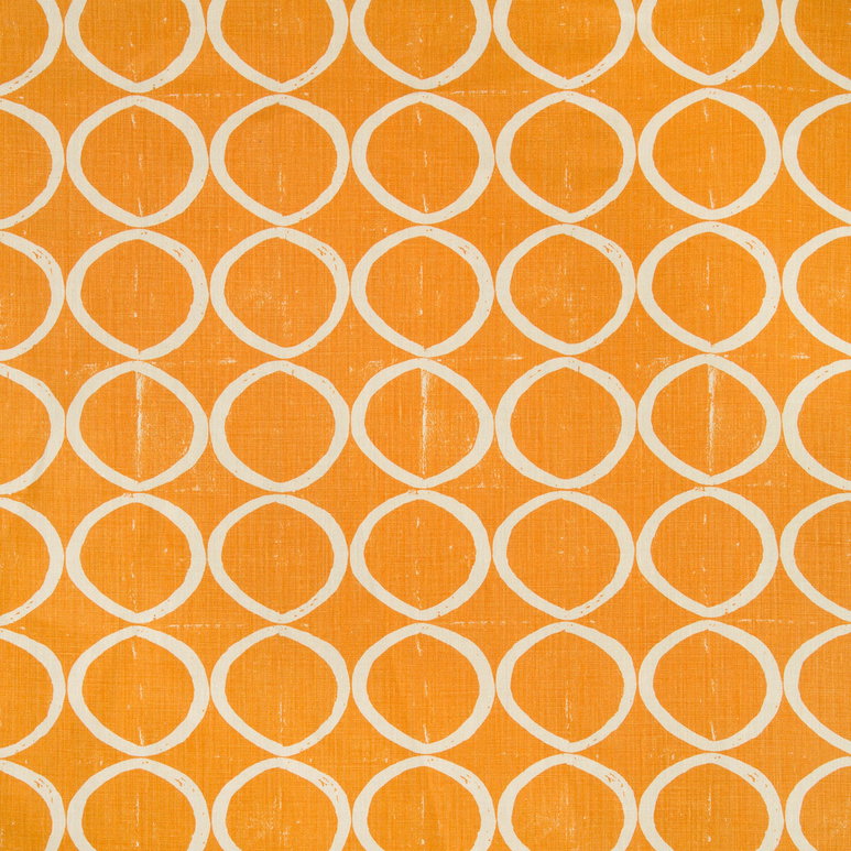 Lee Jofa Circles Tangerine Fabric