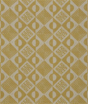 Lee Jofa Circles And Squares Ochre Fabric
