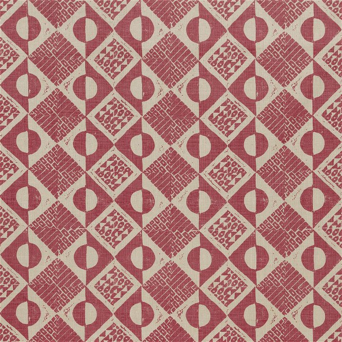 Lee Jofa Circles And Squares Berry Fabric