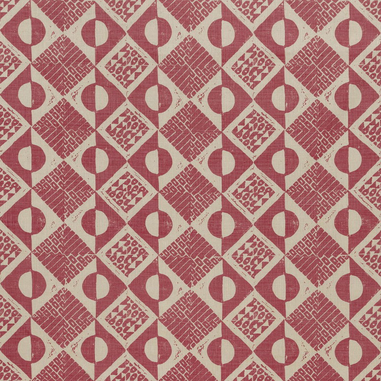Lee Jofa Circles And Squares Berry Fabric