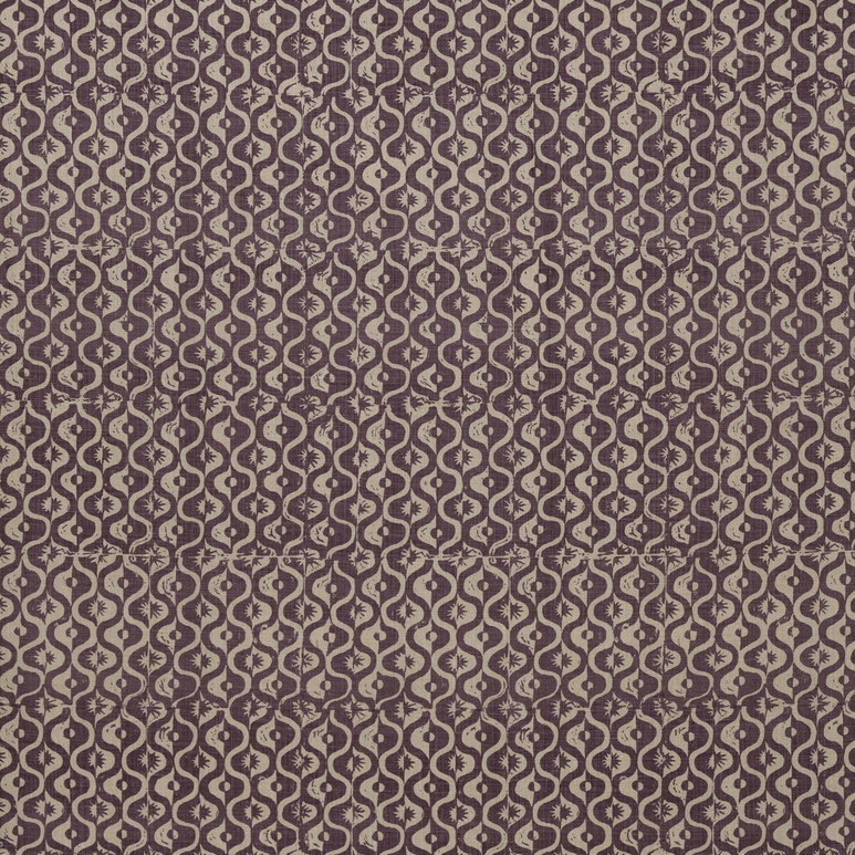 Lee Jofa Small Medallion Aubergine Fabric