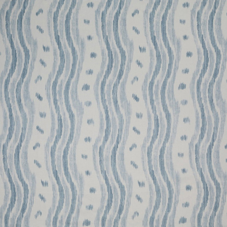 Lee Jofa Ikat Stripe Pale Blue Fabric