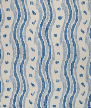 Lee Jofa Ikat Stripe Azure Fabric