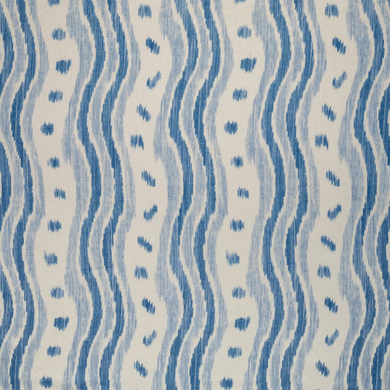 Lee Jofa Ikat Stripe Azure Fabric