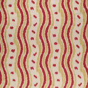 Lee Jofa Ikat Stripe Red/Green Fabric