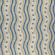 Lee Jofa Ikat Stripe Blue/Yellow Fabric
