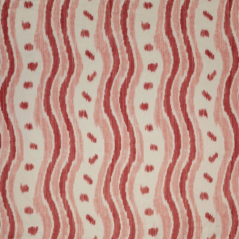 Lee Jofa Ikat Stripe Coral Fabric