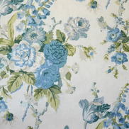 Lee Jofa Grenville Glazed Chintz Blue/Green Fabric
