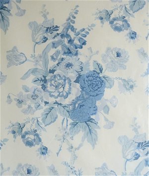 Lee Jofa Grenville Glazed Chintz Blue Fabric