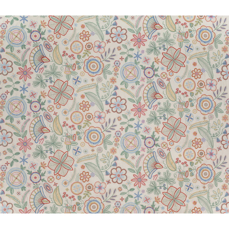 Lee Jofa Eden Coral Green Fabric