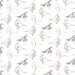 Premier Prints Bird Toile Blush Slub Canvas Fabric