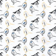 Premier Prints Bird Toile Brazilian Yellow Slub Canvas Fabric