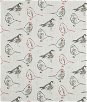 Premier Prints Bird Toile Scarlet Slub Canvas Fabric