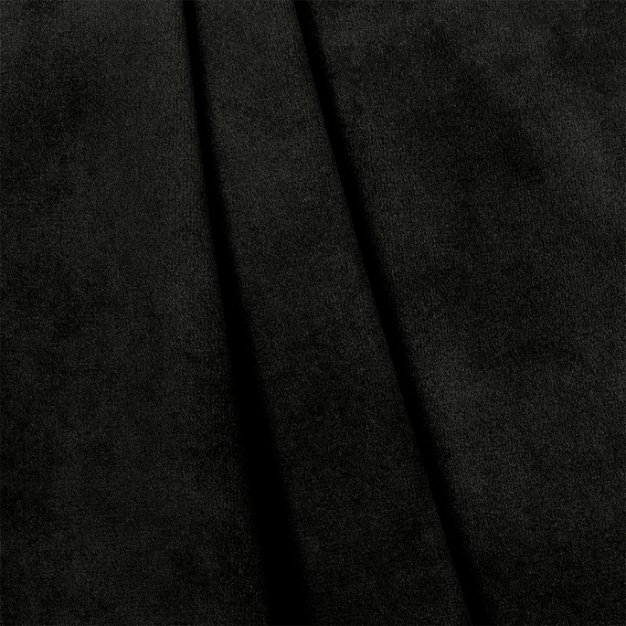 Bliss 110" Velvet Black Fabric image 2 of 2