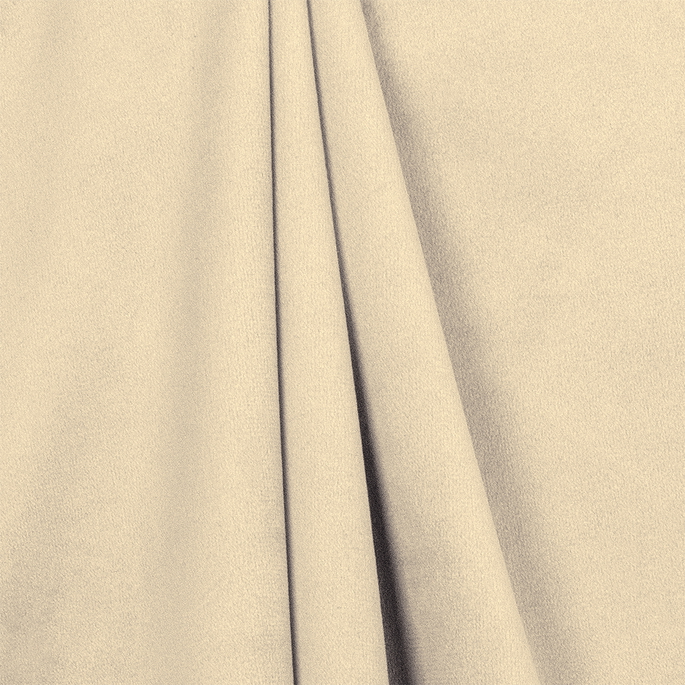 Bliss 110" Velvet Ivory Fabric image 2 of 2