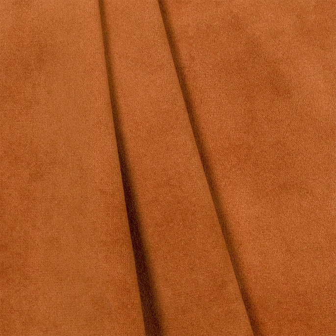 Bliss 110" Velvet Terra Cotta Fabric image 2 of 2