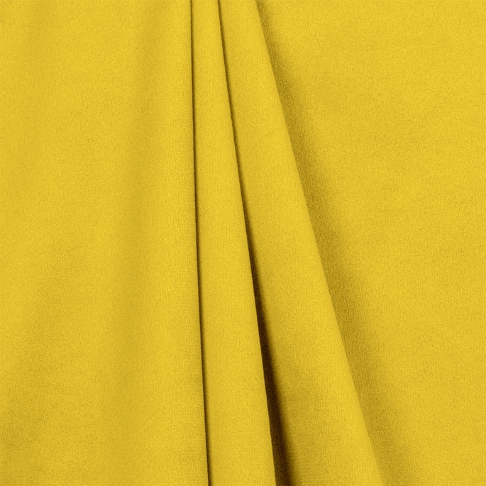 Bliss 110" Velvet Yellow Fabric image 2 of 2