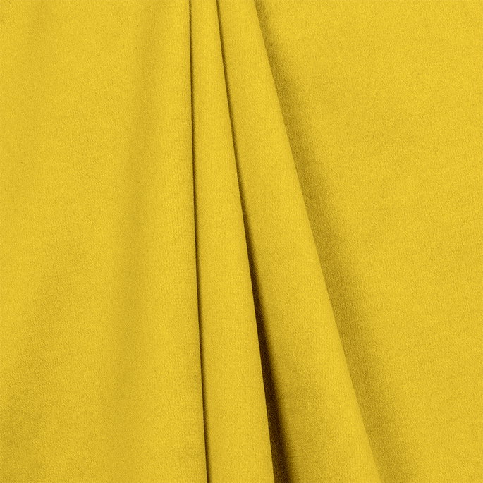 Bliss 110" Velvet Yellow Fabric image 2 of 2