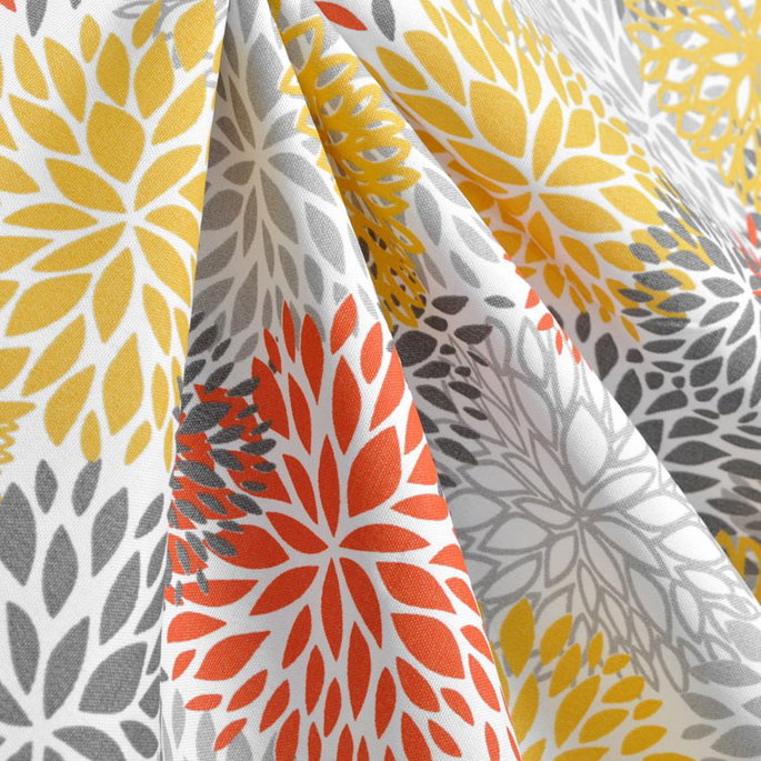 Premier Prints Outdoor Blooms Citrus Fabric image 3 of 3