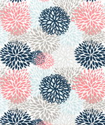 Premier Prints Blooms Shore Life Slub Canvas