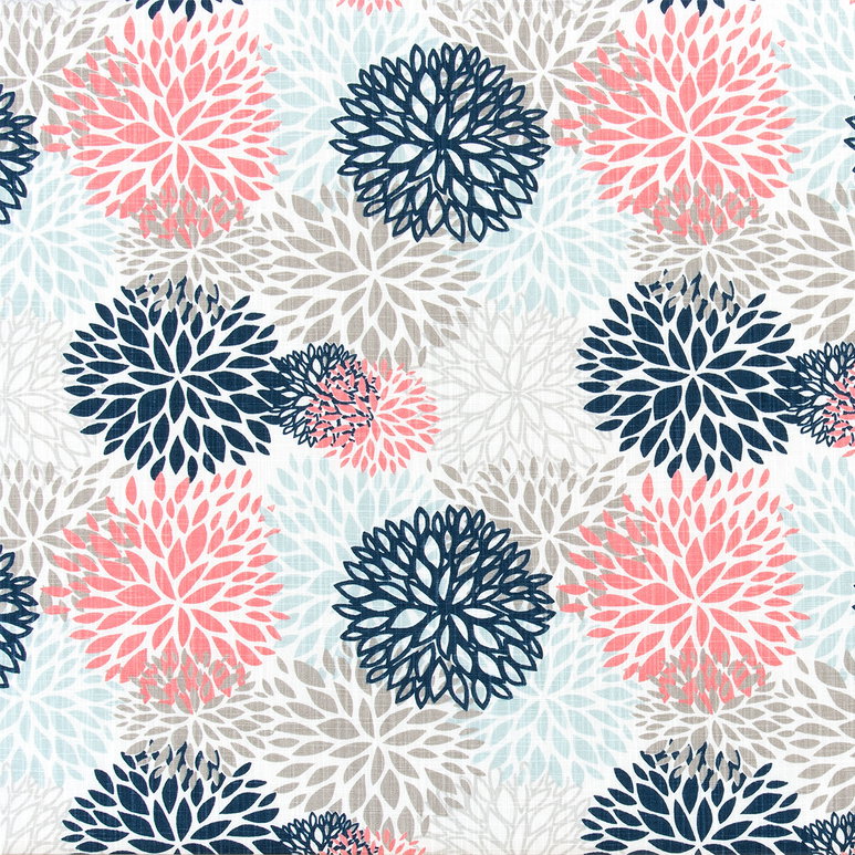 Premier Prints Blooms Shore Life Slub Canvas Fabric