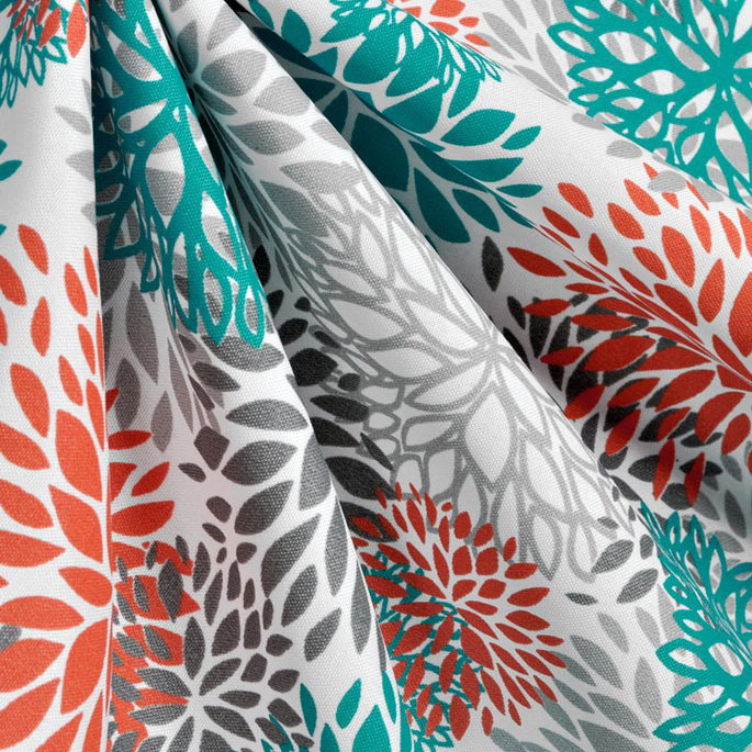 Premier Prints Outdoor Blooms Pacific Fabric image 3 of 4