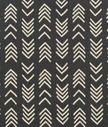 Premier Prints Bogolan Black Flame Slub Linen Natural Fabric