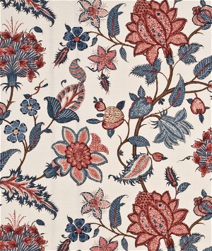 GP & J Baker Baker's Indienne Blue/Pink Fabric