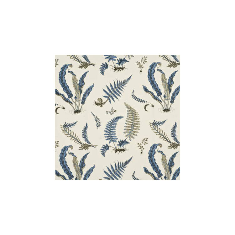 GP &amp; J Baker Ferns Indigo/White Fabric