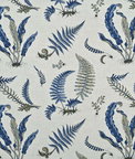 GP & J Baker Ferns Indigo/Linen Fabric