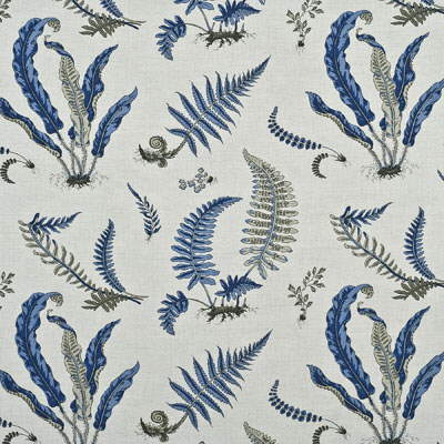 GP &amp; J Baker Ferns Indigo/Linen Fabric
