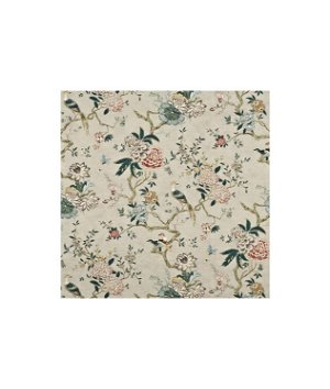 P Kaufmann Garden Vine Pearl Grey Embroidered Drapery / Upholstery Fabric